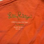 Lilly Pulitzer  XL 100% Pima Cotton One Shoulder Coral Top Tunic Blouse Shirt Photo 4