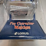 Disney Rare New Old Stock  x Lorus Mickey Mouse Gold Watch Vintage Brown Leather Photo 4