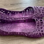 Mox Purple Grape Basket Weave Jelly Ballet Flats Size 5 Photo 4