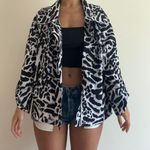 Chico's Cheetah Print Windbreaker Size 3 Photo 0