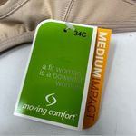 Moving Comfort  Cara medium impact bra in Latte size 34C NWT Photo 6