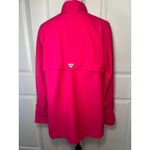 Columbia PFG Fishing Shirt Button Up Roll Tab Sleeve Hot Pink XL Photo 5