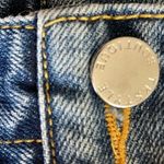 Festival Denim Grommet Hemmed Mini Jean Skirt Photo 4