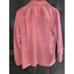 L.L. Bean medium Vintage 90s Pink Fuchsia Corduroy Button Up Shirt Jacket Shacke Size 8 Photo 3