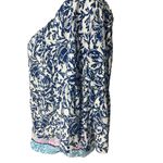 Lilly Pulitzer  NEVIE OFF-THE-SHOULDER TOP *KRILLIN IT* OYSTER BAY BLUE WHITE Photo 2