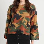 Madewell Cottontail Camo Wide-Sleeve Sweater Photo 0