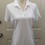 Nike Like New Women’s  Golf Dry Fit White Golf Or Tennis Polo Size Medium. Photo 0
