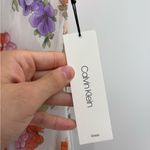 Calvin Klein  floral white Hydrangea High-Low wedding guest dinner Maxi Dress 6 Photo 7