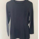 New Bad Birdie Women's Long Sleeve High Slit Gold Tunic Size XS Photo 0