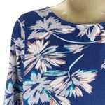 Yumi Kim  Alice Floral Printed Soft Jersey Dress Navy Blue Size M Photo 6