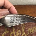 Sam Edelman  faux croc print Romy black cork wedge thong Sandals Women’s size 9.5 Photo 5