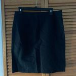 Ann Taylor Loft Women’s Linen Knee Length Black Skirt Size 10 Photo 0
