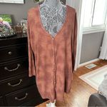 Z Supply  Mineral Wash Oversized Button Front Cardigan in Rust Clay Medium Photo 1