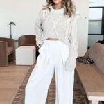 Free People Nothin' to Say Elastic Waist Pants in Champagne Dream Size Large Photo 2