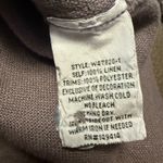 Johnny Was  Women's Oleander Gray Embroidered Crane Linen Utility Jacket Safari M Photo 7