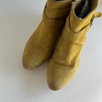 Rebels Mustard Yellow Brett Genuine Suede Zipper Ankle Heeled Boot 8 Photo 11