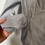 Fossil  Stripe Womens Blazer Sz S Lightweight One Button Academia Ruched Utility Photo 2