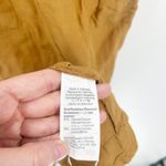 Madewell Womens Size 00 Linen Blend Dolman Sleeve Tie Waist Midi Dress Toffee Photo 7