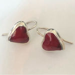 TAXCO Sterling Silver Red Jasper Heart Cabochon Pendant Necklace Photo 15