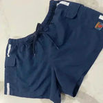 Vintage Big Flirt y2k Blue Cargo Shorts Women's Small Drawstring Elastic Waist Photo 1