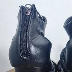 Christian LaCroix  Black Block Heel Bootie Perforated Accent Size 8 Women's Heels Photo 7