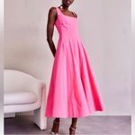 STAUD ‎ Wells Midi Dress Plumeria Size 16 Photo 1