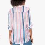 Kut From The Kloth Jasmine Printed Top Size Small In Watercolor Ivory Rosette π Photo 2