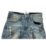 DNA Premium Painted Embellished Ripped Destroyed Blue Jeans 30 Streetwear Grunge Photo 3