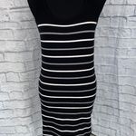 Forever 21 tank top stripe dress black white & grey sz L Photo 0