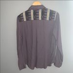 Urban Outfitters UO staring at stars gray button down top Photo 7