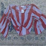 Lavender Field Lavender Fields Stripped Blouse Size M Photo 0