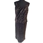 Alex Evenings Vintage Metallic Black Dress Set – Elegant Formalwear Photo 5
