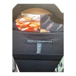 White House | Black Market WHBM XS Terrace Floral Black V-Neck Shift Jersey Dress With Metal Tassel Belt Photo 9