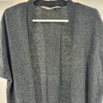 Athleta  gray cap sleeve S gray charcoal open front cardigan lounge casual work Photo 3