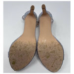 David's Bridal DB Studio  Franka‎ Silver Sparkle High Heel Size 10M 4" Heel Photo 4