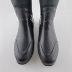 Hunter  Boots Womens 37/5 Lady N Black Rubber Rain Boots Original Photo 6
