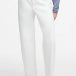 Madewell NWT  Women's Tall Pieced Barrel-Leg Jeans Size 23 Tall Tile White Photo 0