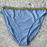 Good American New Good Waist High-Rise Bikini Bottoms in Sky blue size 7/4X Photo 2