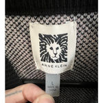 Anne Klein Retro Zebra Print Mock Neck Heavyweight Pullover Sweater Photo 1