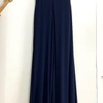 La Femme 27872 Short Sleeve Twist Knot Gown Photo 5