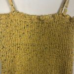 J. Galt Speckled Yellow Smocked Top Size One Size Photo 5