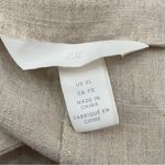 H&M Beige Linen Blend V Neck Button Front Jumpsuit Romper Size XL Photo 12