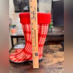 The Ohio State University OSU Buckeyes Red Plaid Rainboots size S (7/8) Photo 6