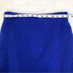 J.Crew 100% Wool No 2 Pencil Skirt Royal Blue Knee Length Fitted Lined Size 4 Photo 11