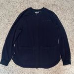 WOMENS URBANE SCRUB ZIP UP LONG SLEEVE WARM UP JACKET / BLACK / SIZE MEDIUM Photo 0