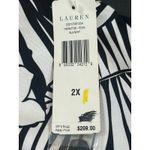 Ralph Lauren Lauren  2X Silk Cashmere Cardigan Sweater Black White Floral NWT Photo 6