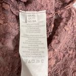 Free People  Rose Pink Floral Lace Boxy Cowl Neck Top Size XS New Photo 8