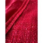 NWT WinterSilks red silk Multi Woven tweed collarless blazer coat size XL Photo 6