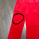 Juicy Couture  Red Velour Track Pants S Gold Logo Y2K Retro Preppy Loungewear Photo 7