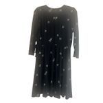 Old Navy ✨ Black Yellow White Daisy Floral Mini Wrap Sz Large Dress✨ Photo 6